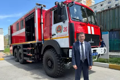 Пожарные машины на шасси МАЗ отлично зарекомендовали себя в Монголии
