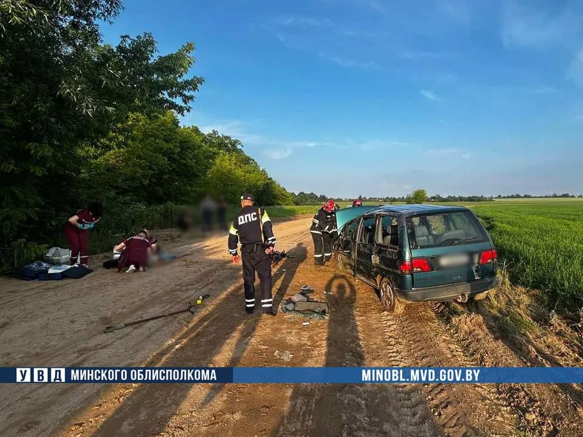 37-летний водитель погиб при опрокидывании автомобиля под Марьиной Горкой