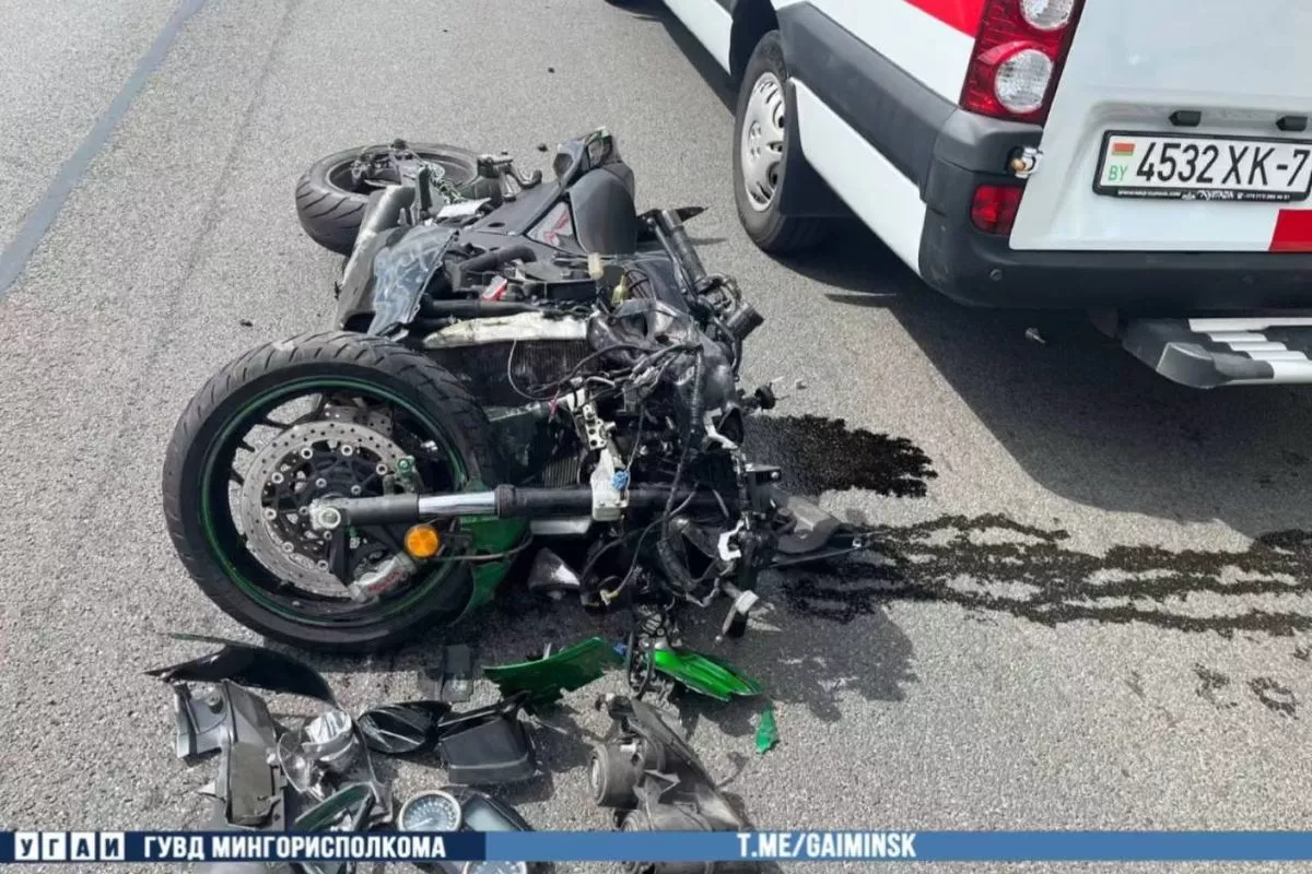 В Минске разбился 25-летний мотоциклист на Kawasaki