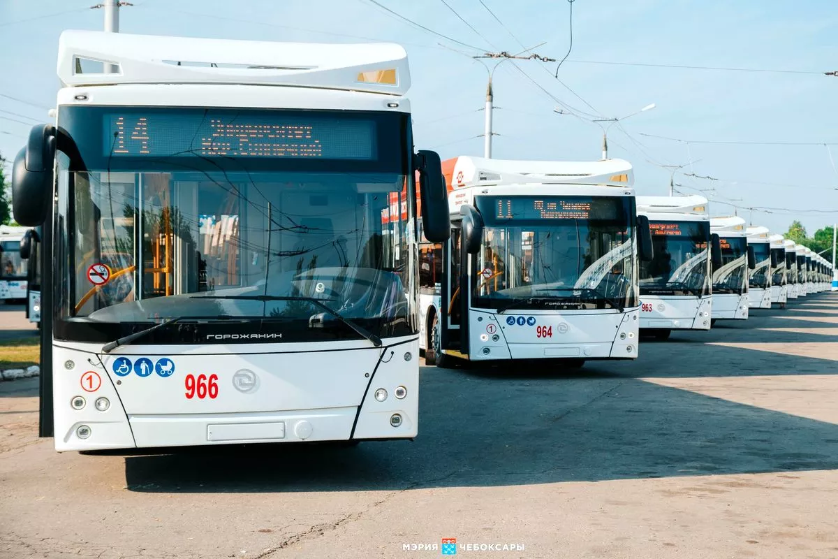 Новые троллейбусы УТТЗ-МАЗ с УАХ связали два города в Чувашии