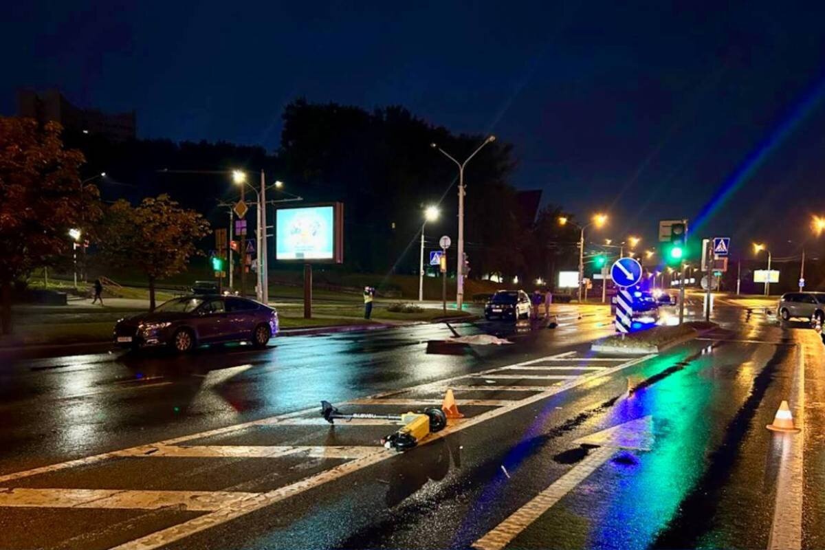 ГАИ разыскивает очевидцев смертельного наезда на самокатчика в Минске