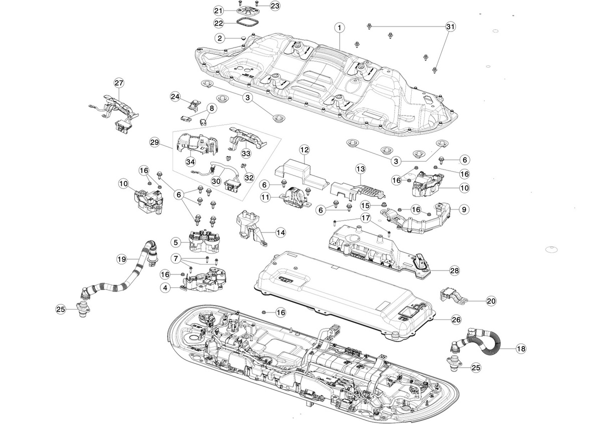 Разъем (фишка) проводки к Tesla Model 3 2020