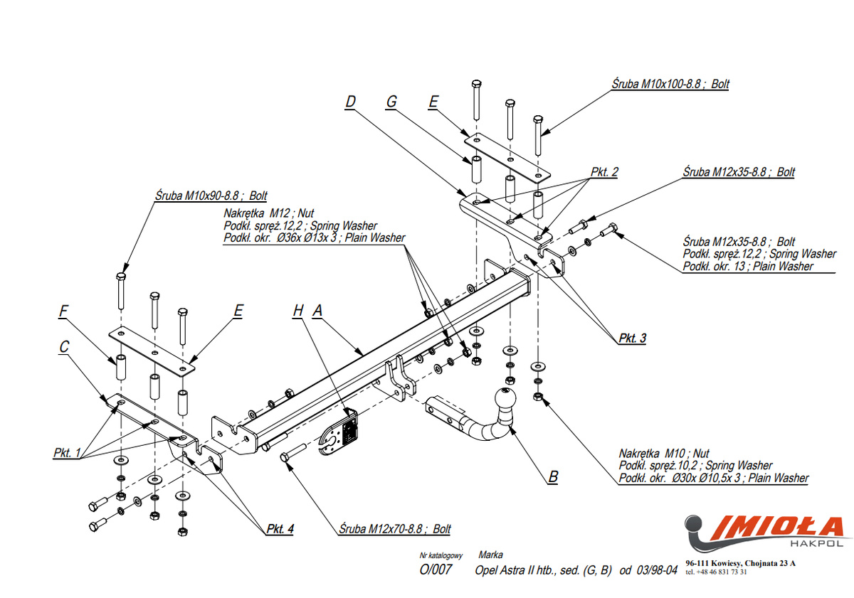 Прицепное устройство (фаркоп) к Chevrolet Viva 2006