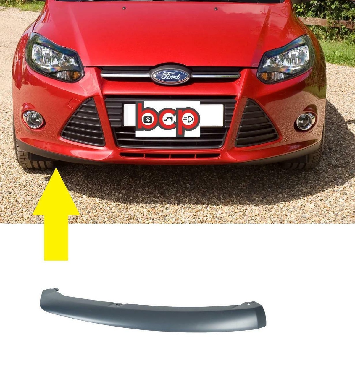 Юбка бампера переднего к Ford Focus 2012
