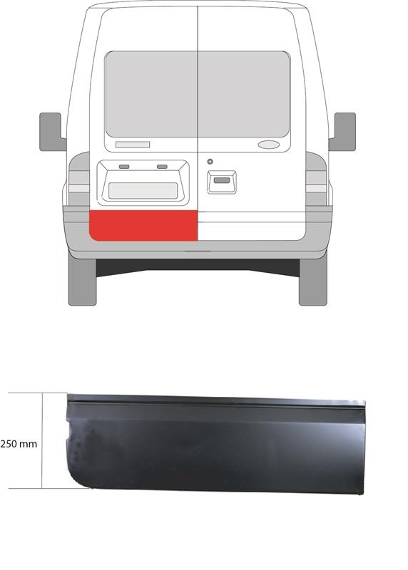 Ремкомплект двери задней к Ford Transit 2008