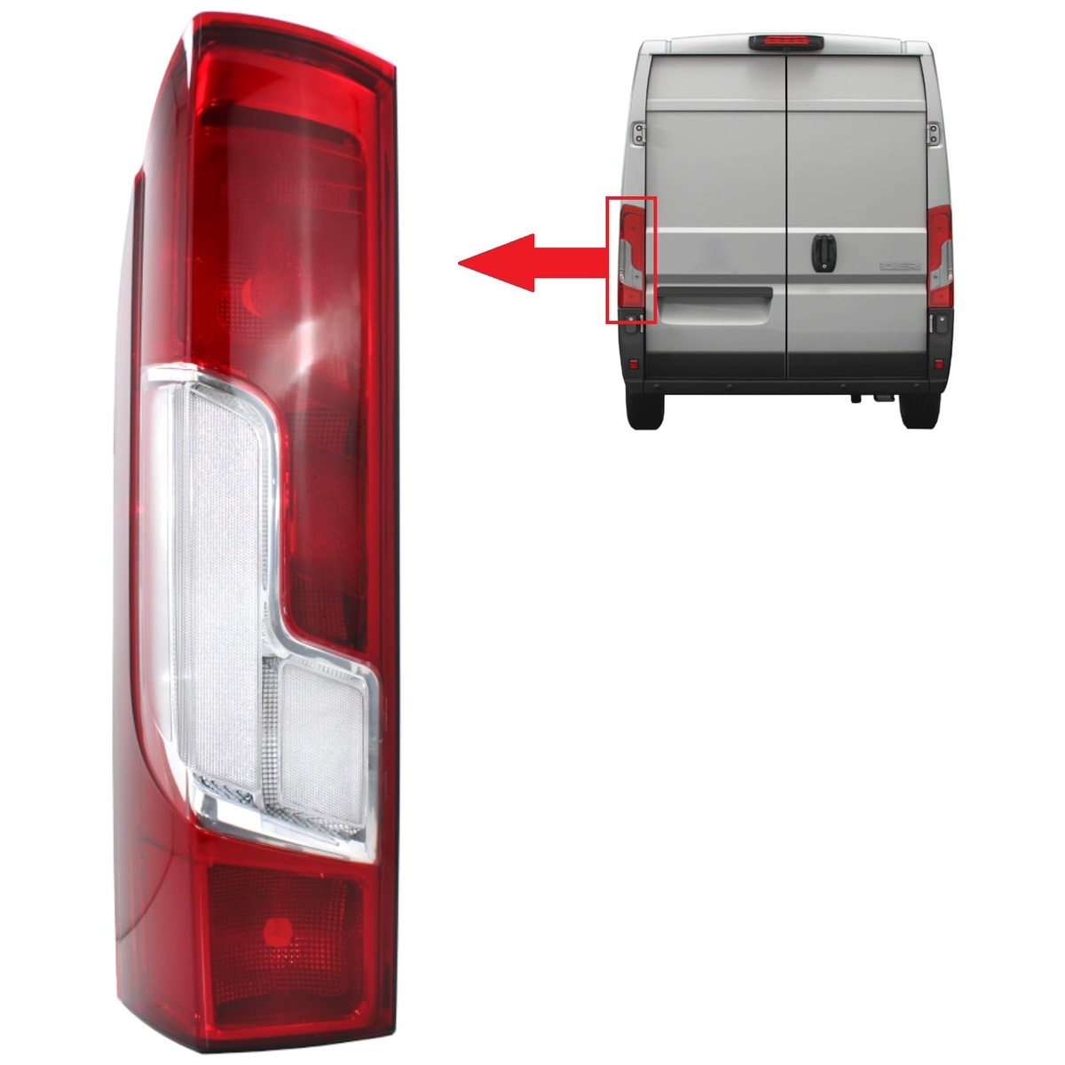 Фонарь задний левый к Citroen Jumpy 2016