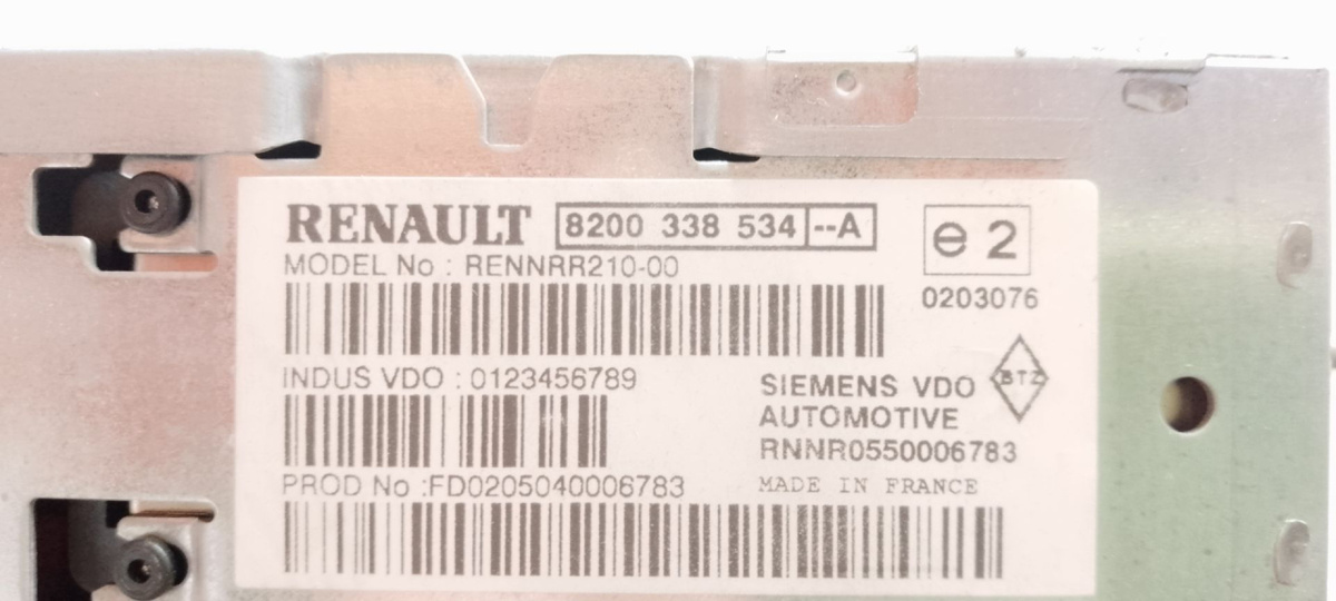 Навигация к Renault Megane 2005
