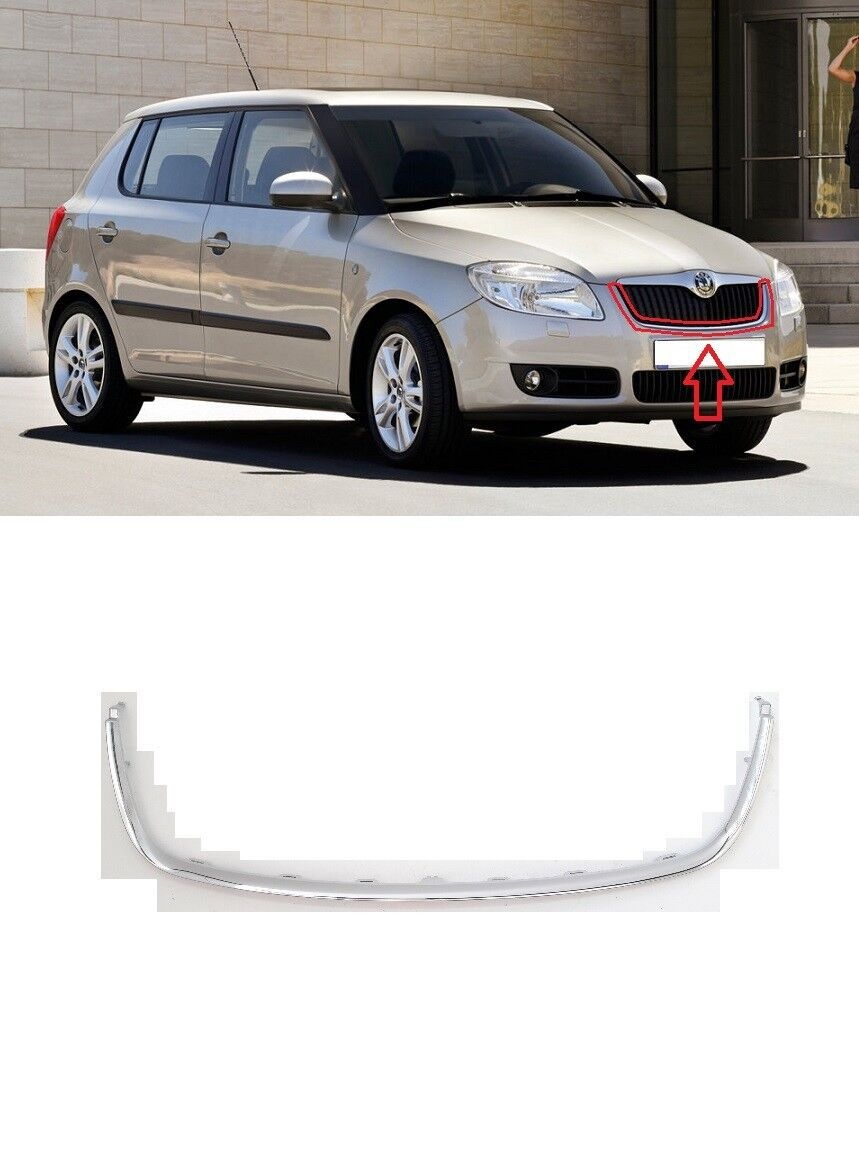 Молдинг решетки радиатора к Skoda Roomster 2009