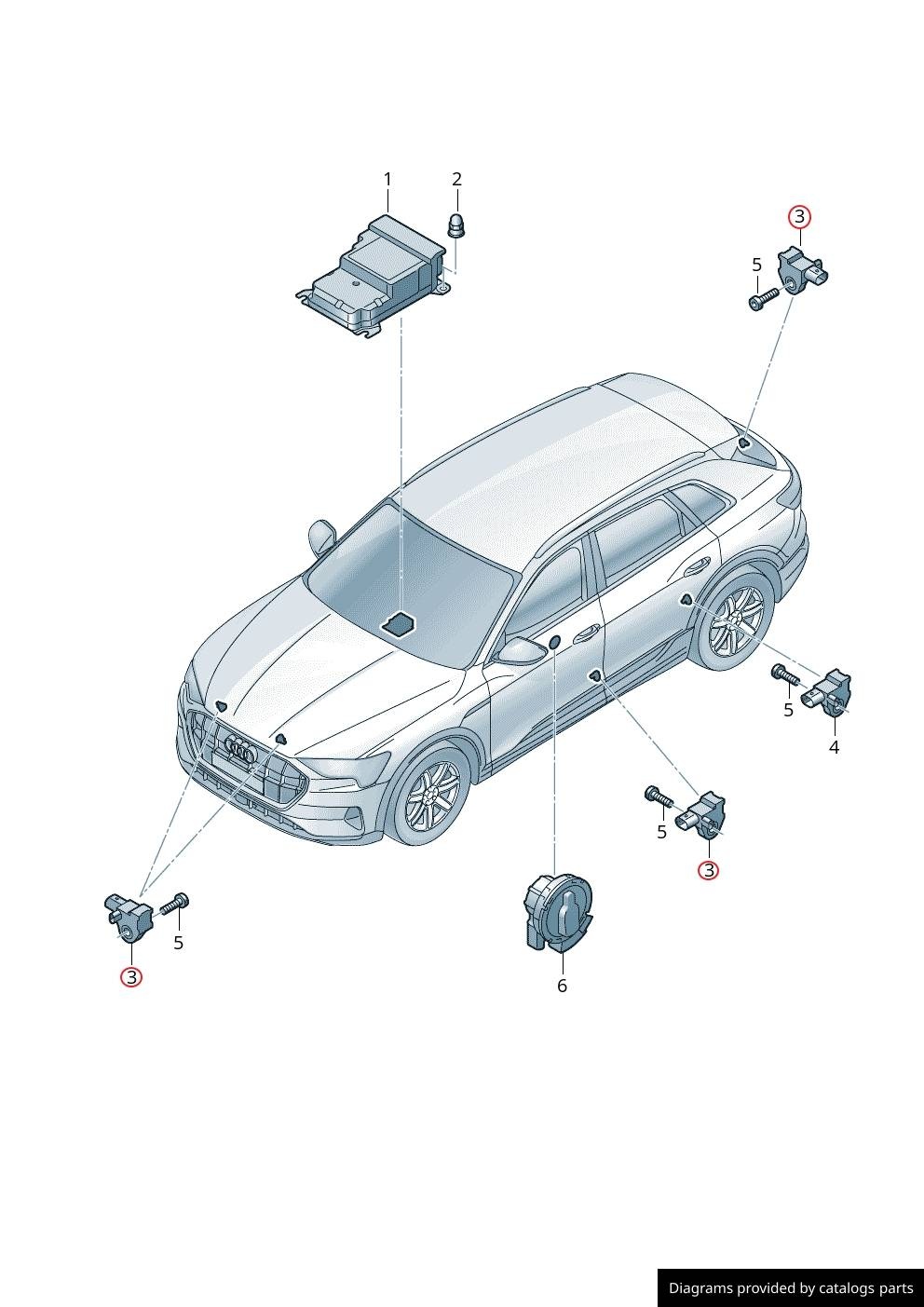Датчик удара к Audi e-tron 2019