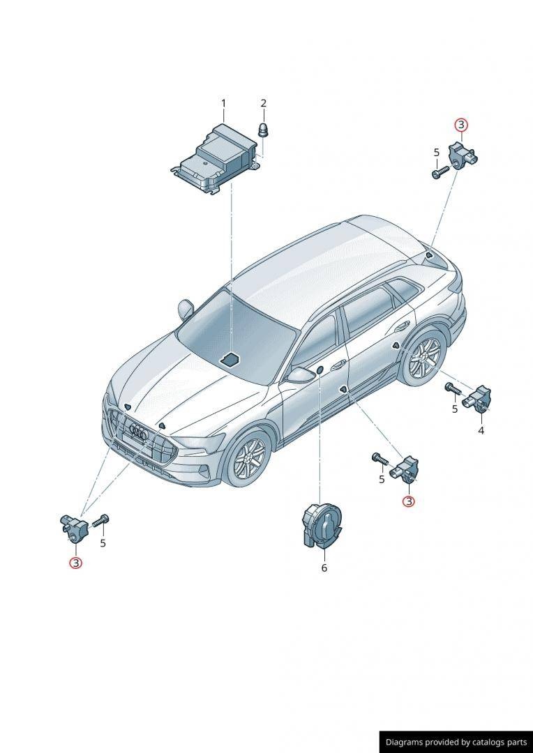 Датчик удара к Audi e-tron 2019
