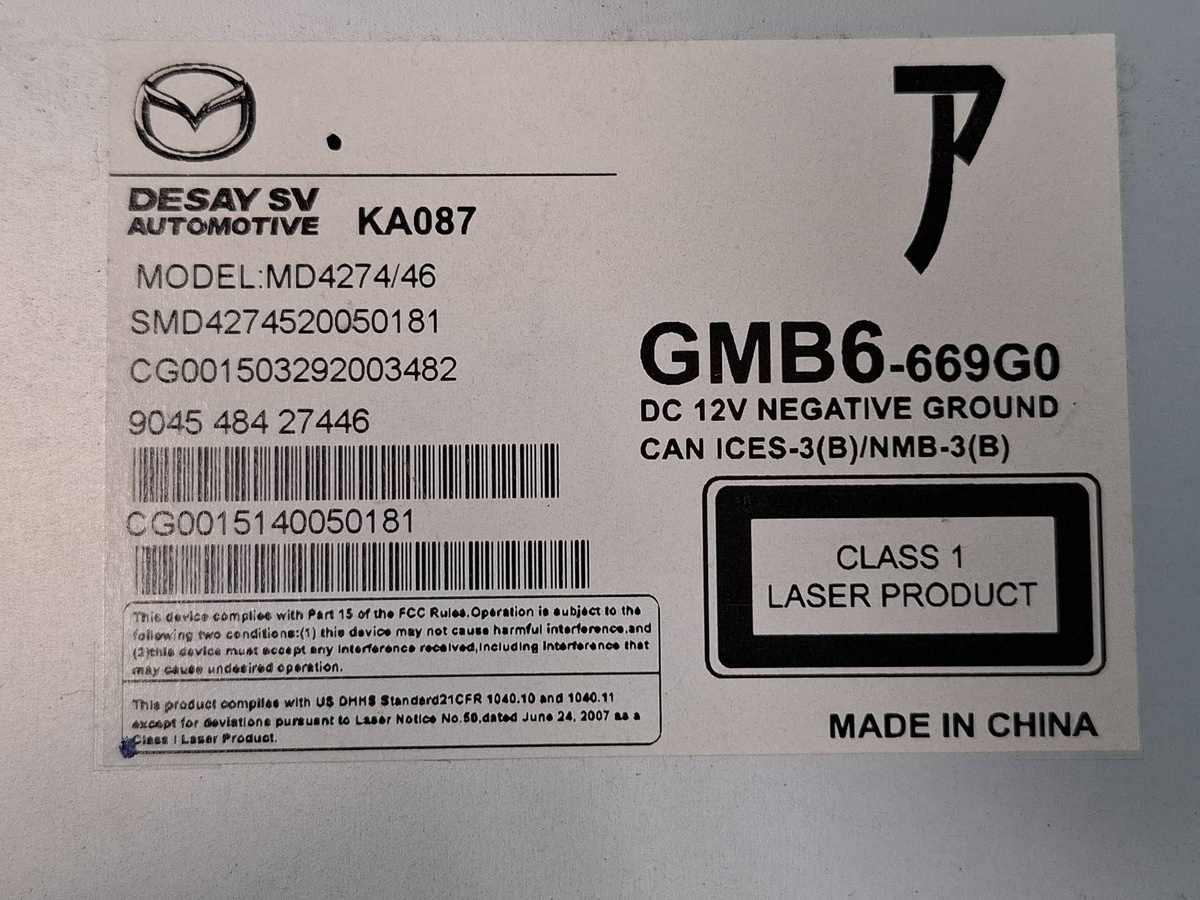 Магнитола к Mazda 6 2016
