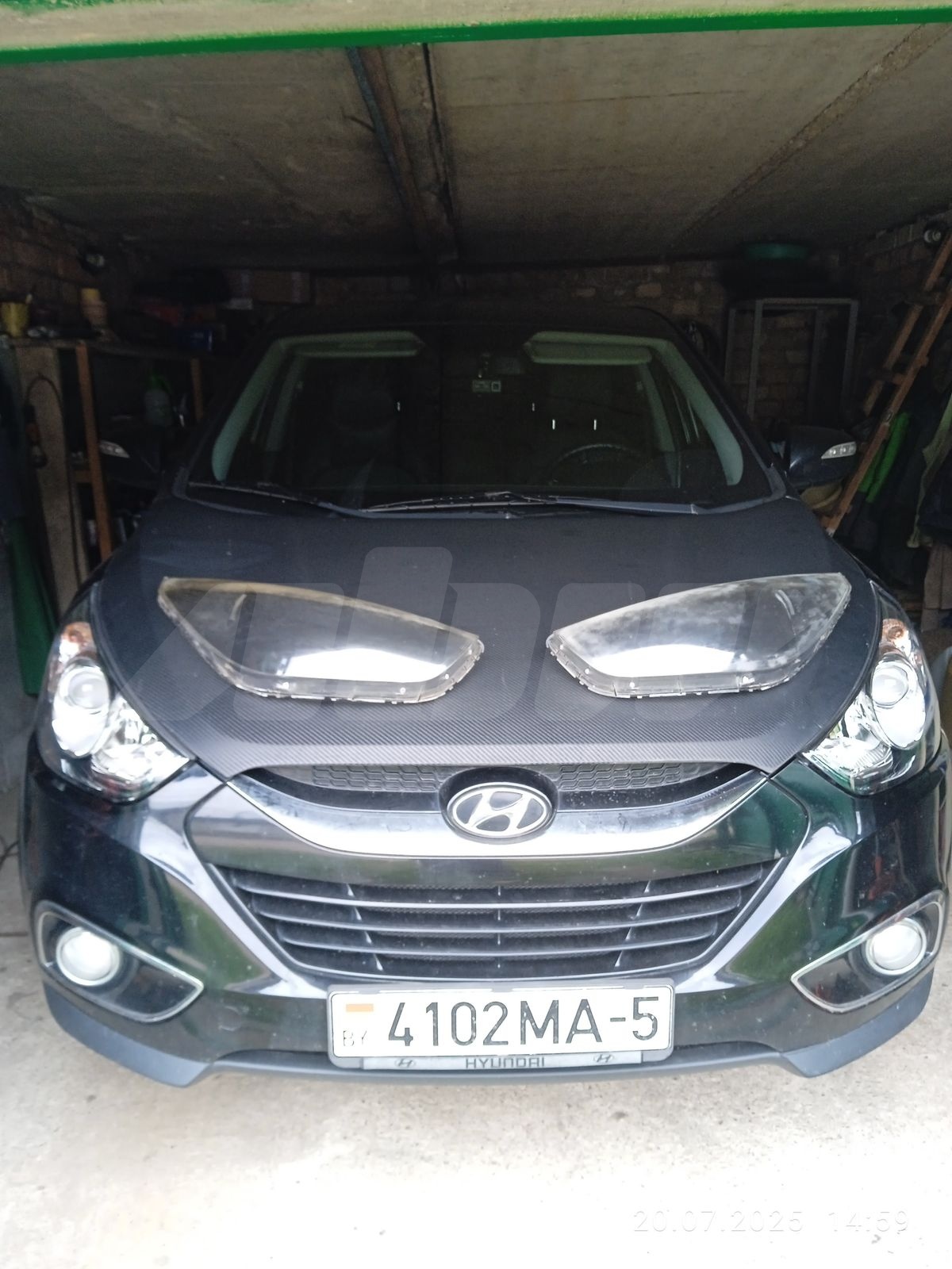 Стекло фары левое к Hyundai ix35 2011