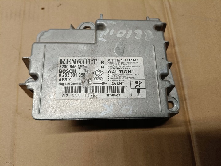 Блок AirBag к Renault Clio 2005