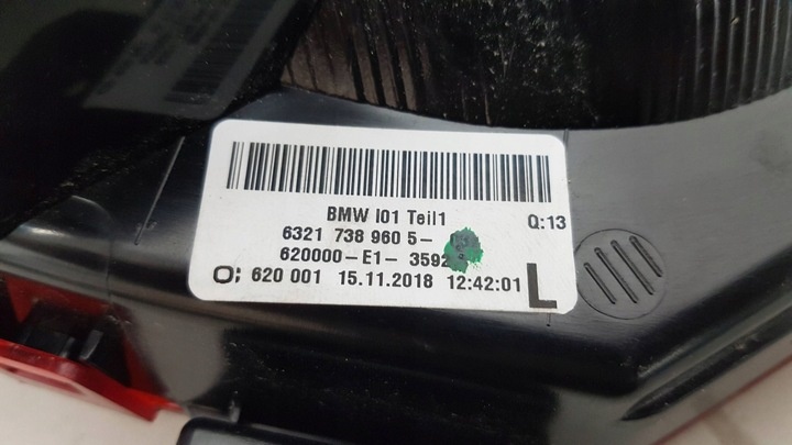 Фонарь задний левый к BMW i3 2013