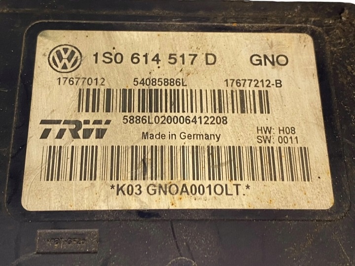 Блок ABS к SEAT Mii 2011