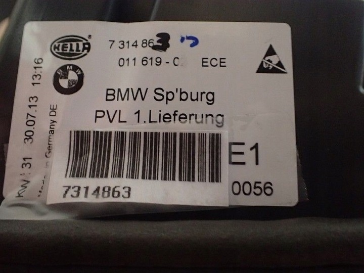 Фонарь задний левый к BMW X6 2014