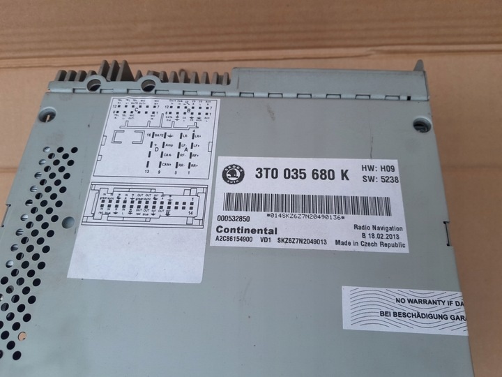Блок навигации к Skoda Superb 2008