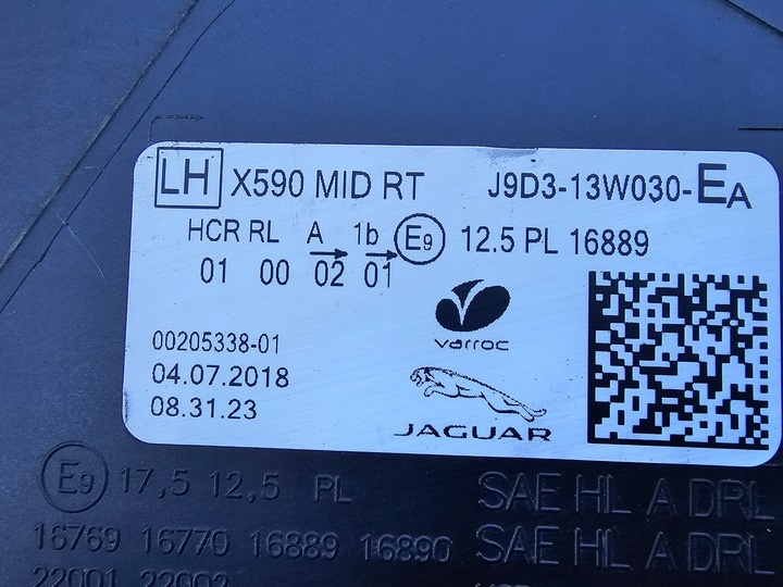 Фара левая к Jaguar I-Pace 2018