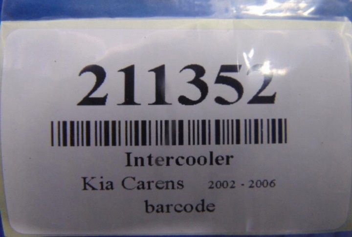 Интеркулер к Kia Carens 1999