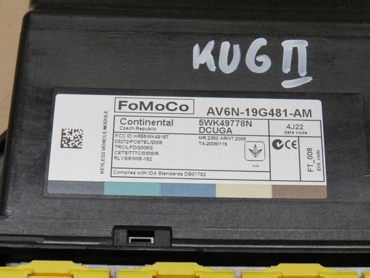 Блок комфорта к Ford Kuga 2013