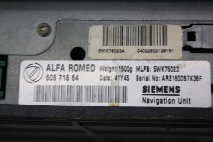 Блок навигации к Alfa Romeo 166 1998