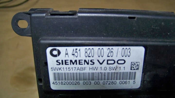 Блок управления (другие) к Smart Fortwo 2007