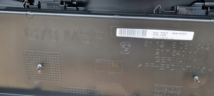 Бампер задний к BMW i7 2022