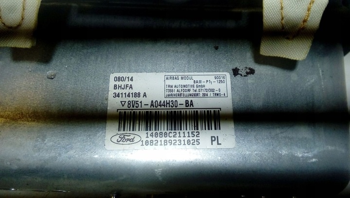 Подушка безопасности к Ford Fiesta 2001