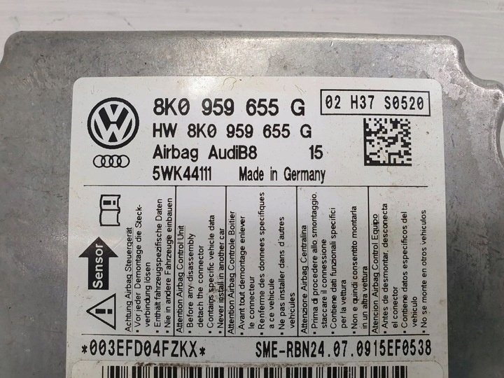 Блок AirBag к Audi A5 2007