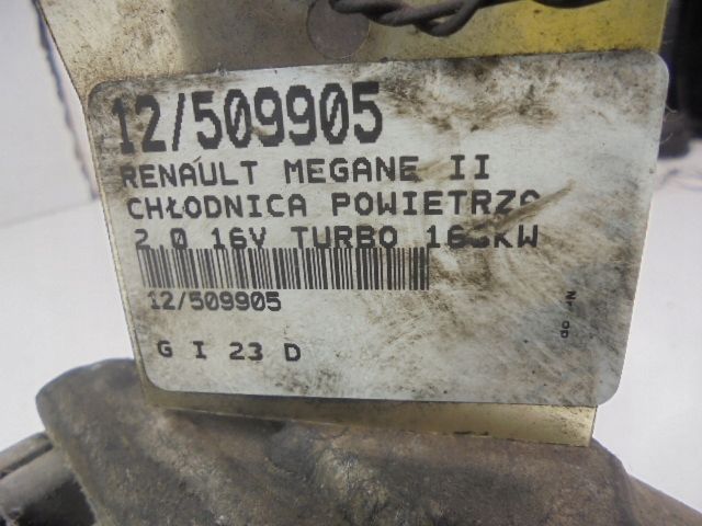 Интеркулер к Renault Megane 2002