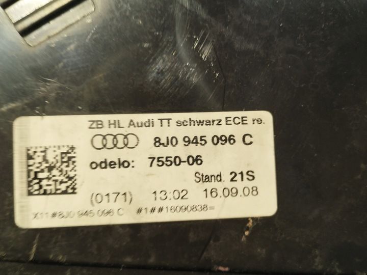 Фонарь задний правый к Audi TT 2006