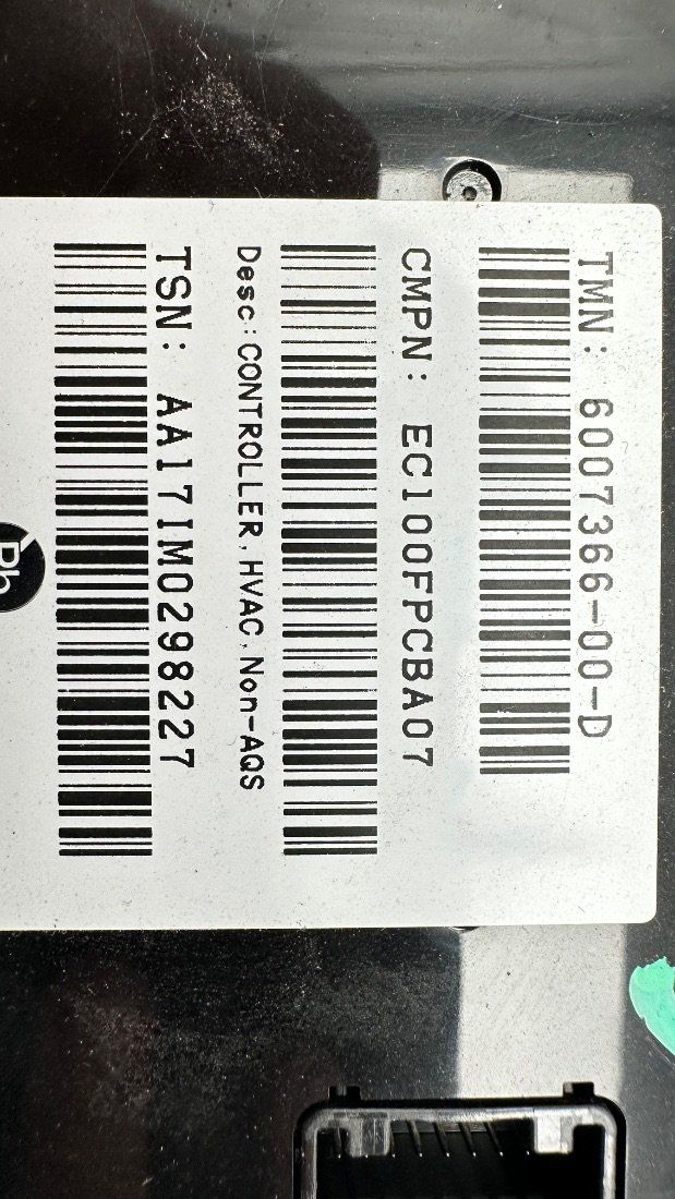 Блок управления печки (переключатель отопителя) к Tesla Model X 2019