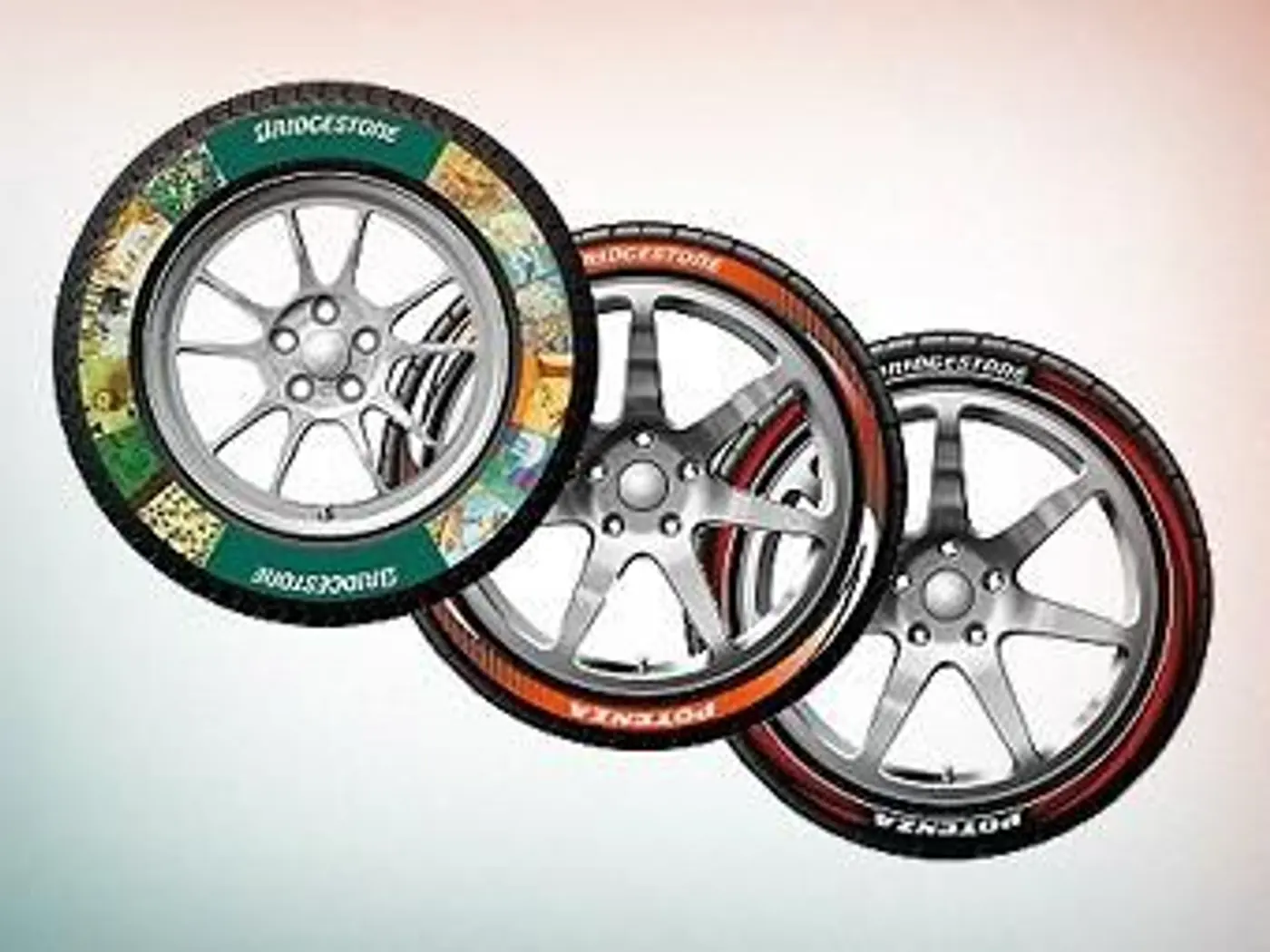 Bridgestone научилась рисовать на шинах