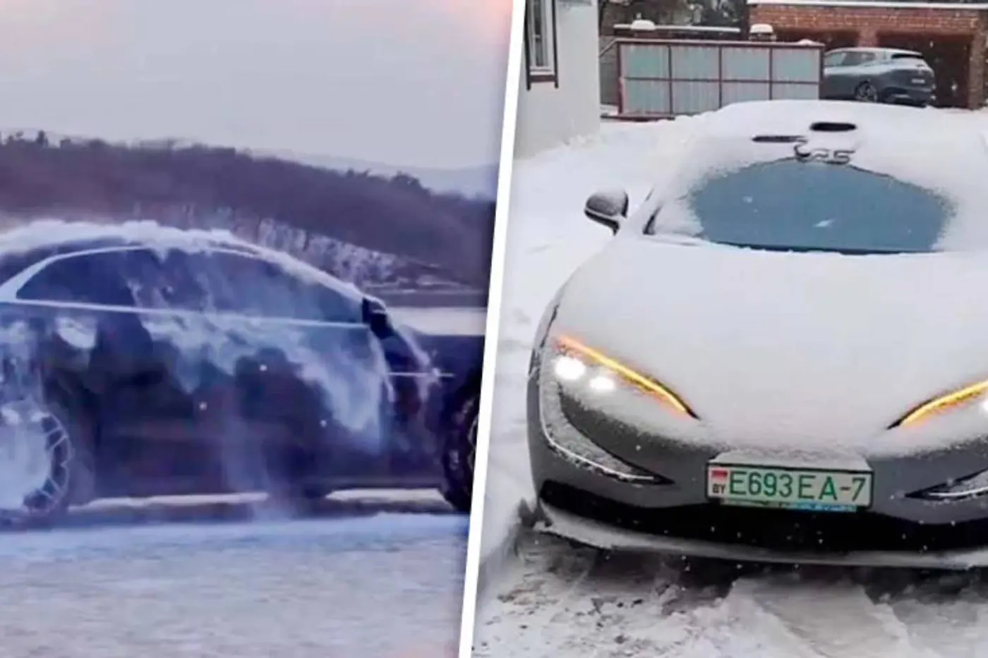 В Беларуси показали, как реально стряхивает с себя снег BYD Yangwang U7: ожидание и реальность