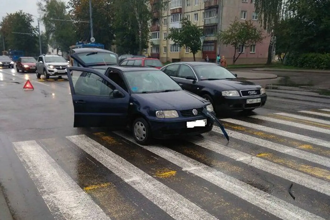 В Гродно водитель сбила пьяного велосипедиста на пешеходном переходе