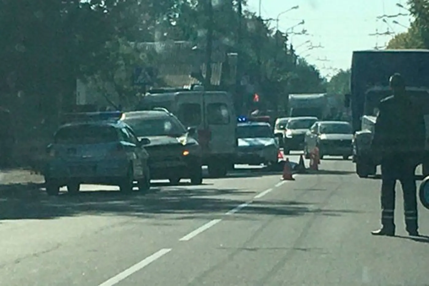 Видеофакт. В Гомеле в результате ДТП погиб пожилой мужчина (дополнено)