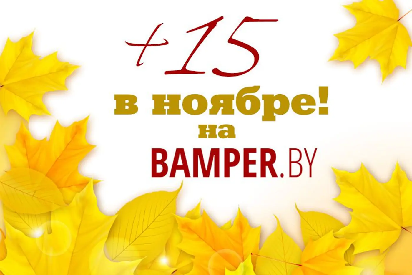 Теплый ноябрь: BAMPER.BY объявляет акцию!