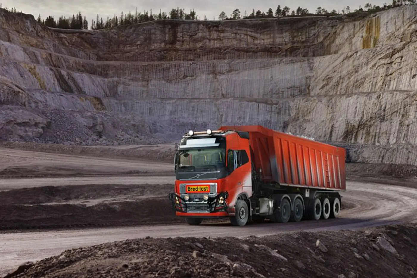 Volvo Trucks предоставляет автономное транспортное решение для компании Brønnøy Kalk AS