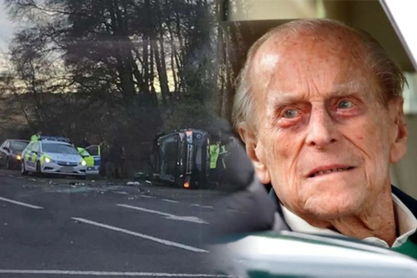 97-летний муж королевы Великобритании принц Филипп попал в серьезную аварию
