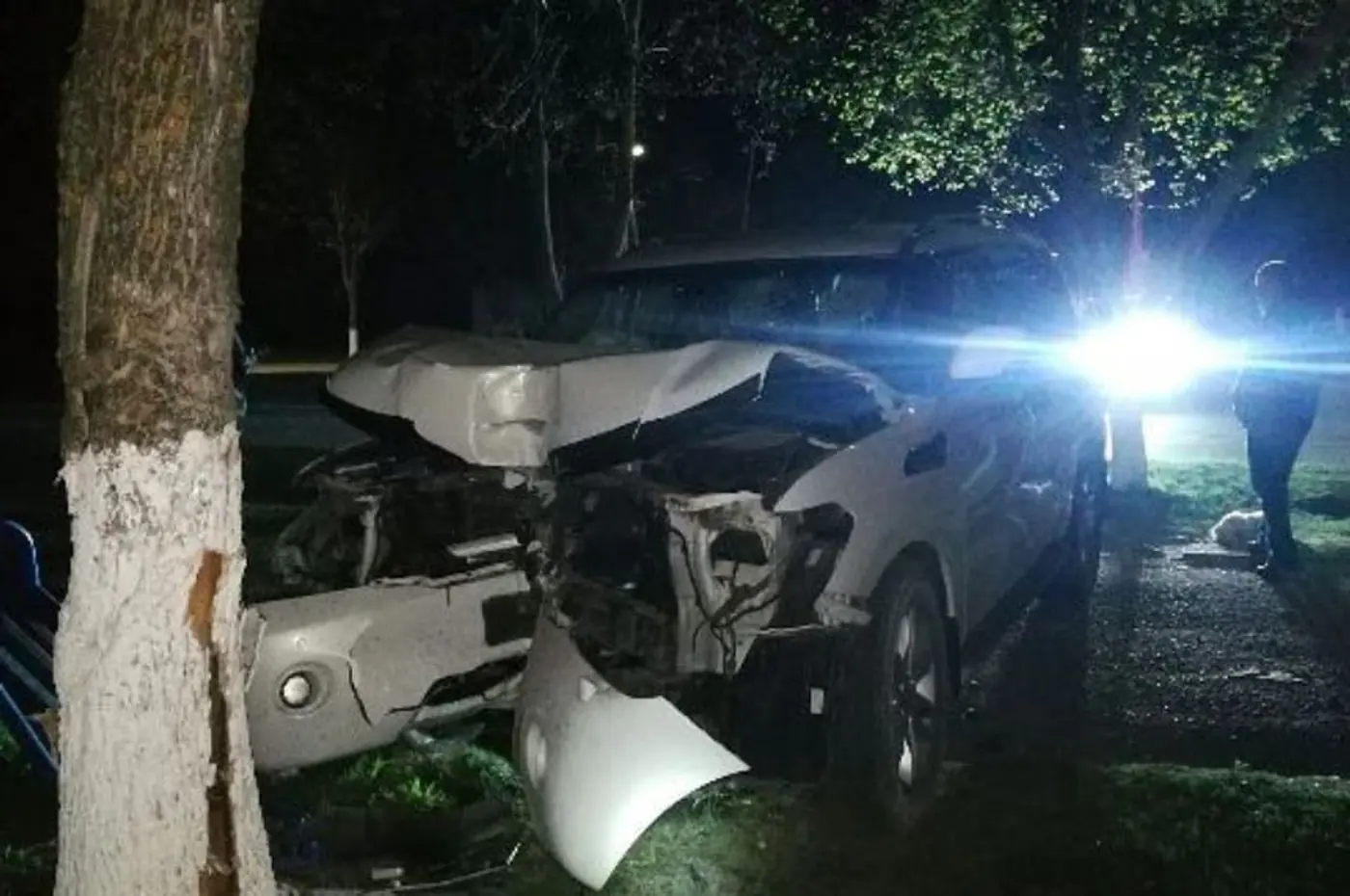 Двое погибших. В Новолукомле водитель Nissan Patrol врезался в дерево
