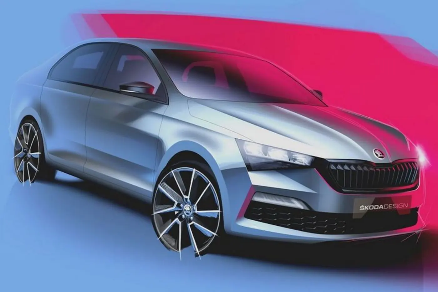 Такой будет новая Skoda Rapid для рынка ТС: первые изображения будущего лифтбека