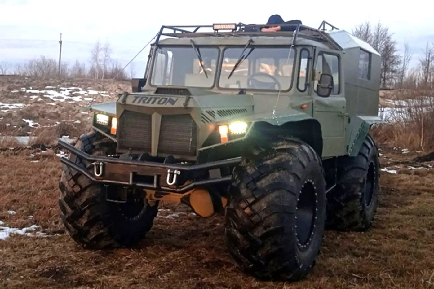 Уникальный болотоход Triton на основе советского ГАЗ-66 построил украинский механик-самоучка