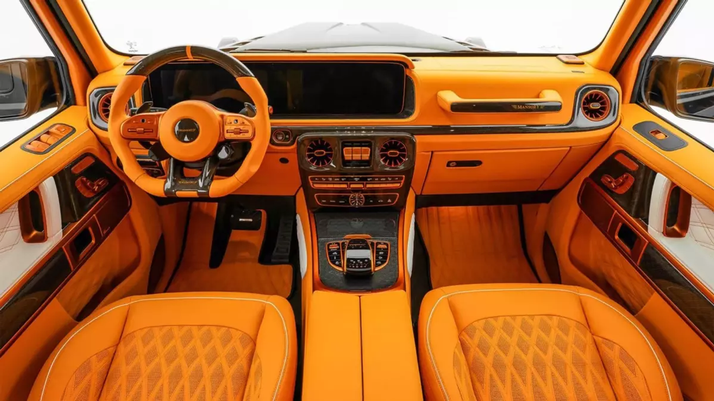 Тюнинг Mercedes-Benz G-Class: оранжевый салон и увеличенная мощность