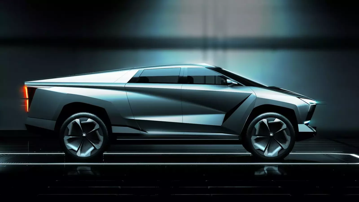 Стартап Aitekx удивил клоном пикапа Tesla Cybertruck за $45.000