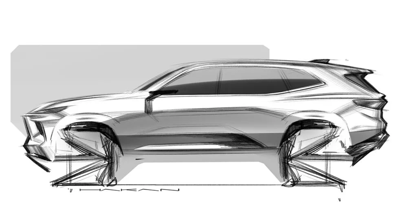 Buick Enclave III эскиз дизайна