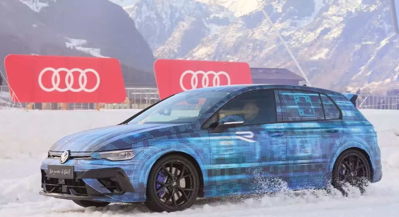 Новый Golf R проходит зимнюю обкатку в Австрийских Альпах