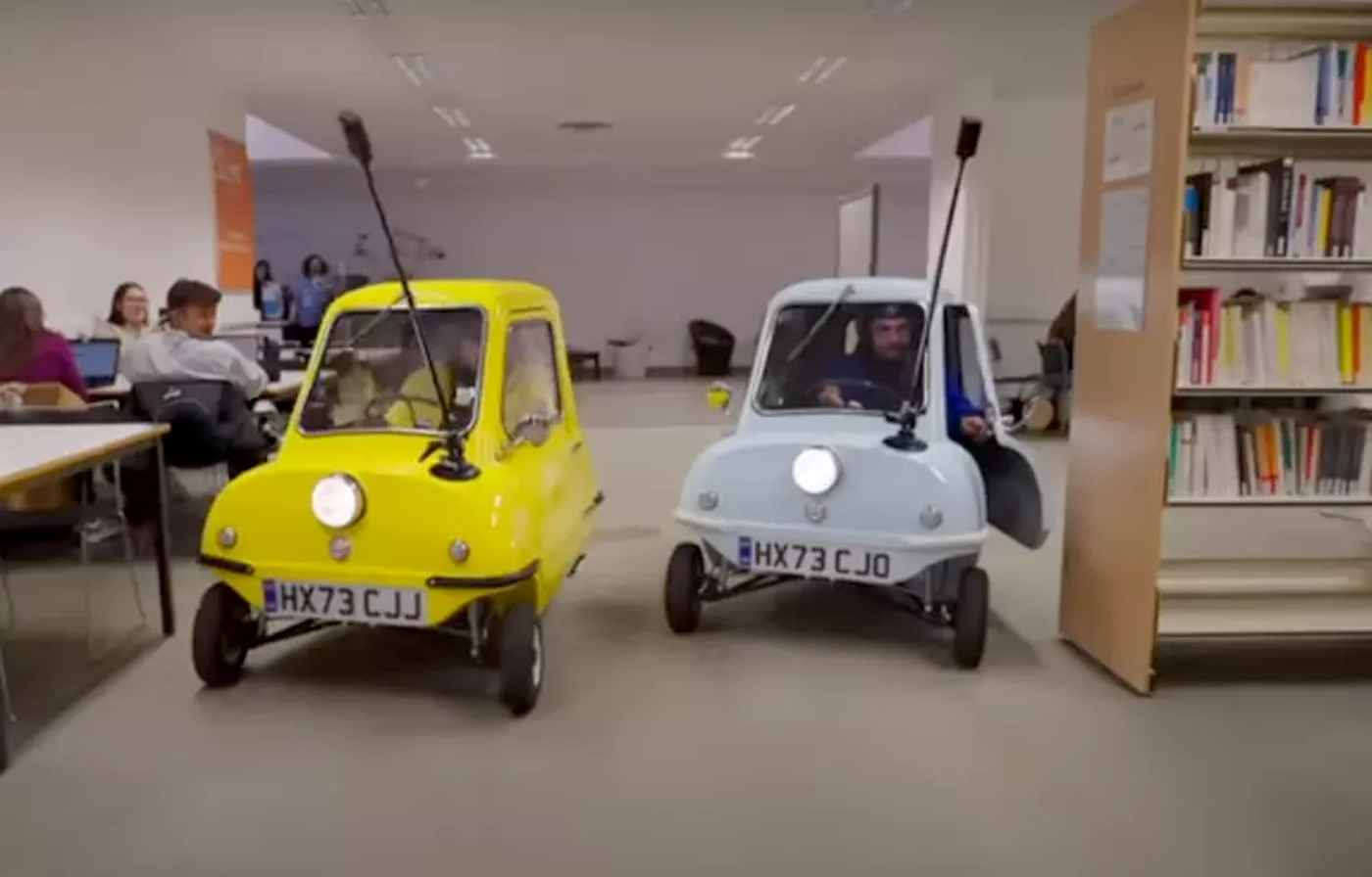 На автомобиле в ресторан: французский ютубер 24 часа не расставался с Peel P50