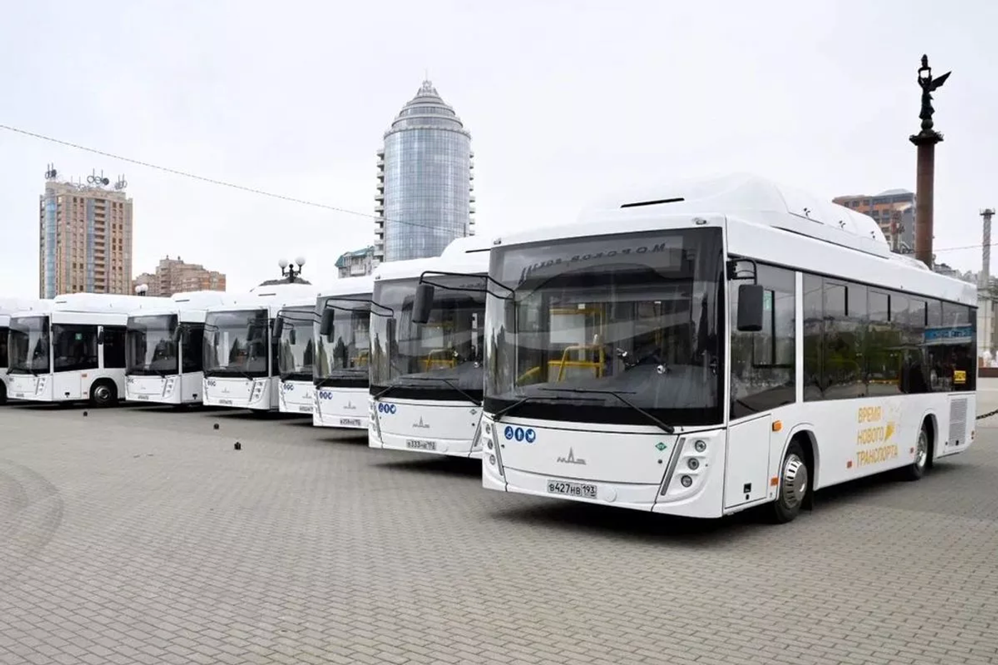 МАЗ поставил партию газомоторных автобусов в Новороссийск