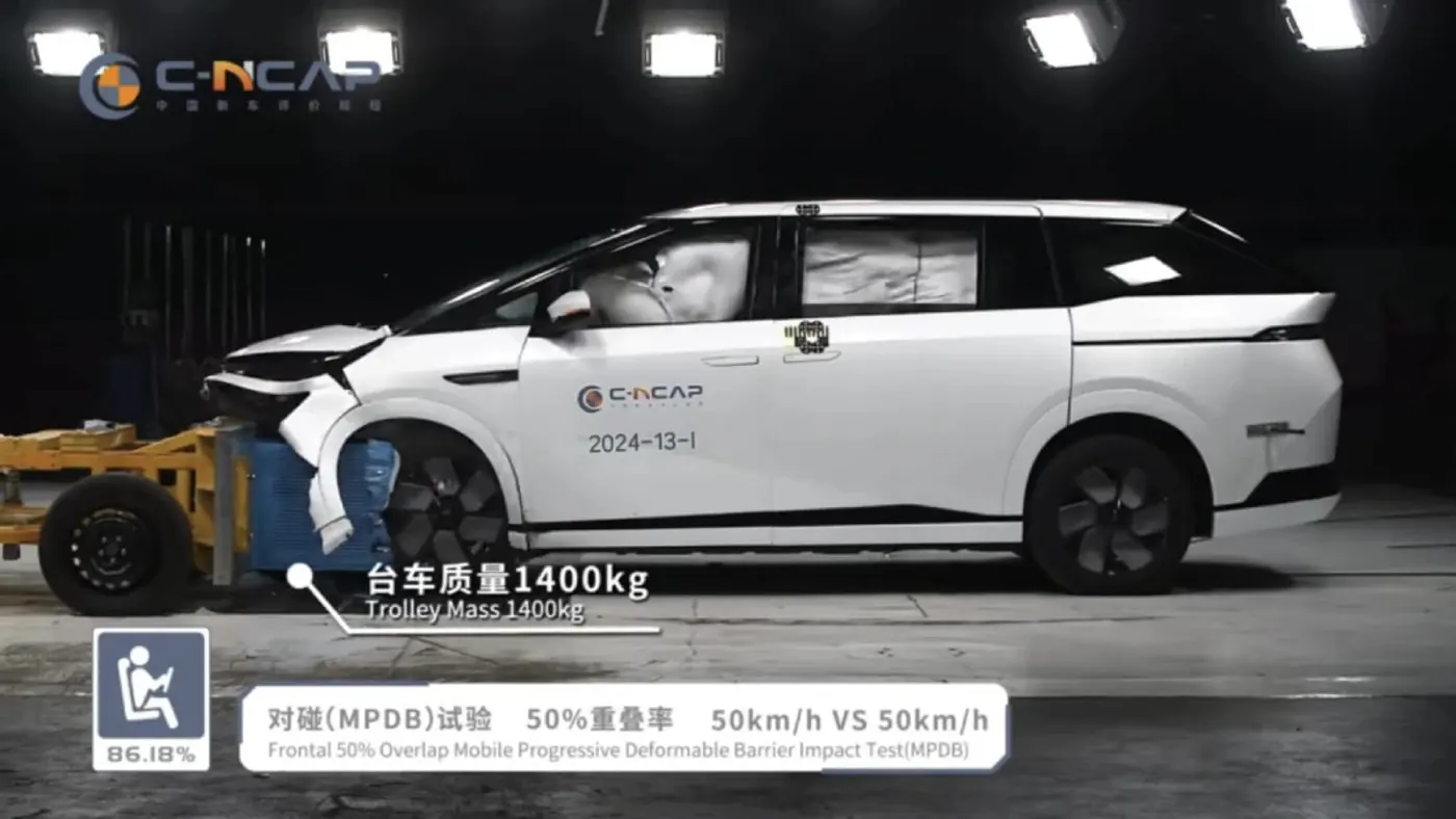 Пять звезд: электромобиль Xpeng X9 прошел краш-тест C-NCAP