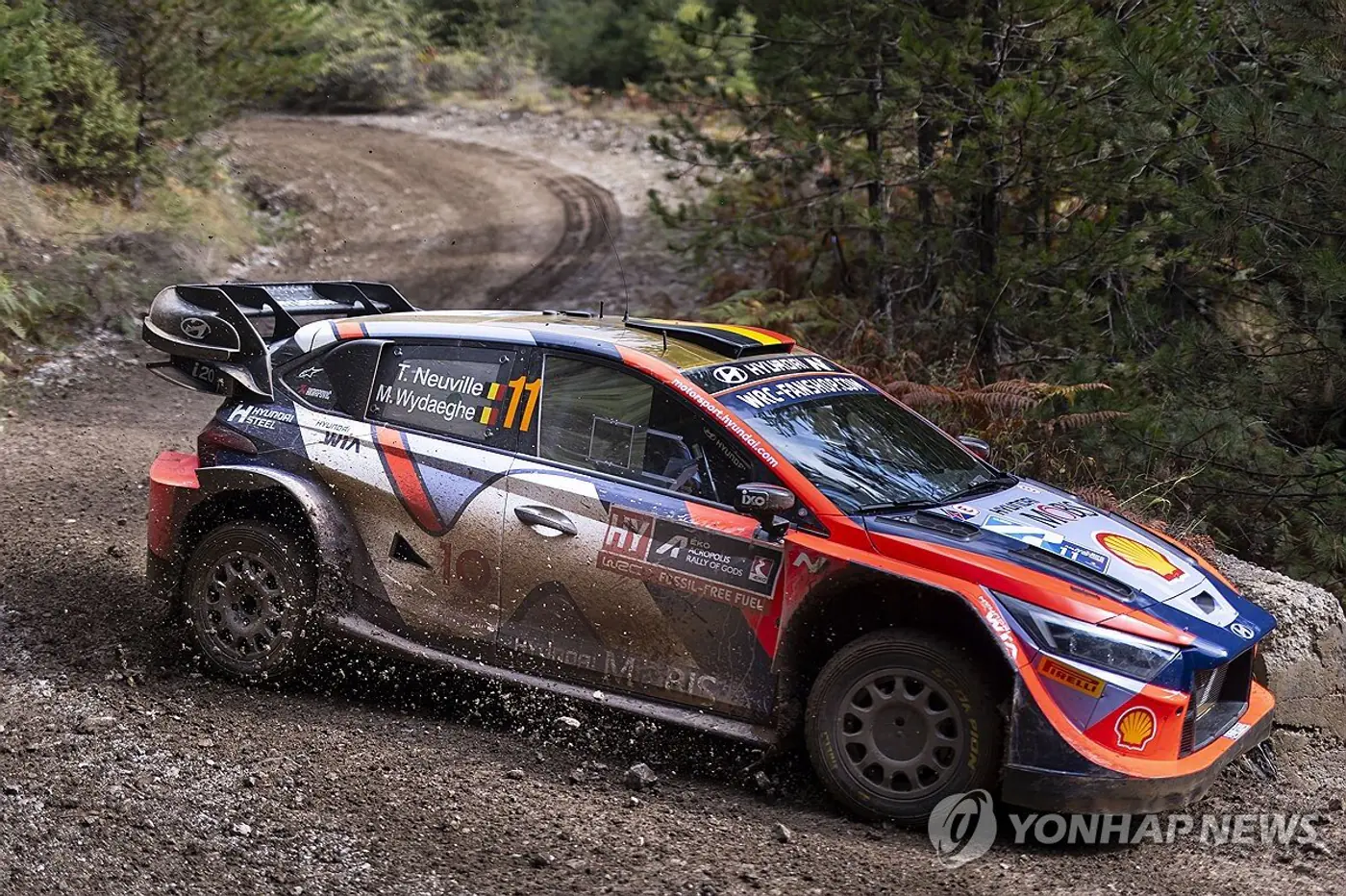 Команда Hyundai заняла весь подиум на WRC 2024 в Греции